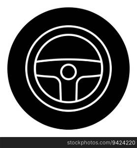 steering wheel icon vector template illustration logo design