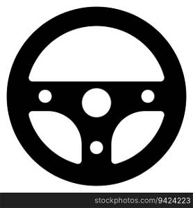 steering wheel icon vector template illustration logo design