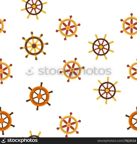 Steering Wheel, Rudder Linear Vector Icons Seamless Pattern. Jester, Sailboat, Ship Rudder Thin Line Contour Symbols Pack. Maritime Travel Navigation Pictograms Collection. Vessel Illustrations. Steering Wheel, Rudder Linear Vector Seamless Pattern