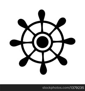 Steering wheel, Rudder ship icon