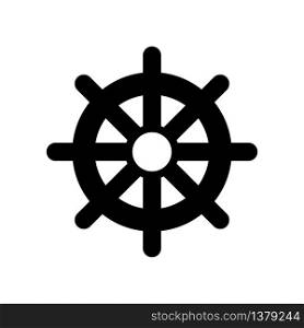 Steering wheel, Rudder ship icon
