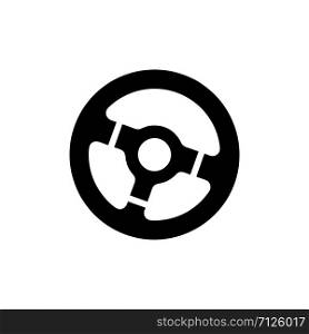 Steering wheel vector icon design template