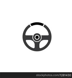 steering wheel vector image logo
