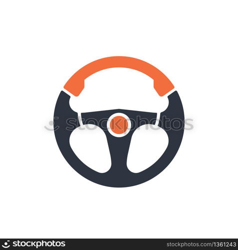 Steering Wheel vector image logo