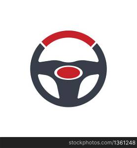 Steering Wheel vector image logo