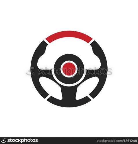 Steering Wheel vector image logo