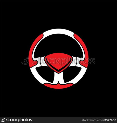 Steering Wheel vector image logo