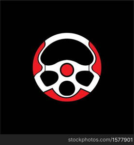 Steering Wheel vector image logo