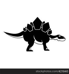 Stegosaurus dinosaur icon. Simple illustration of stegosaurus dinosaur vector icon for web. Stegosaurus dinosaur icon, simple style