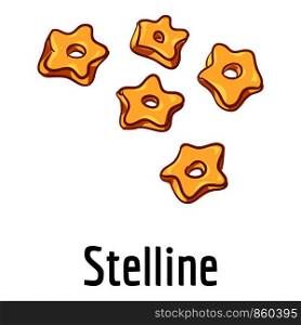 Stelline pasta icon. Cartoon of stelline pasta vector icon for web design isolated on white background. Stelline pasta icon, cartoon style