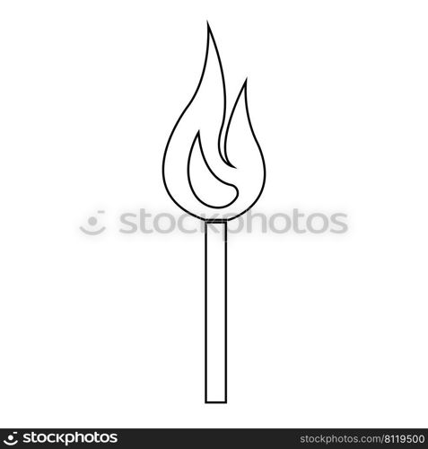 stem matches logo stock illustration design