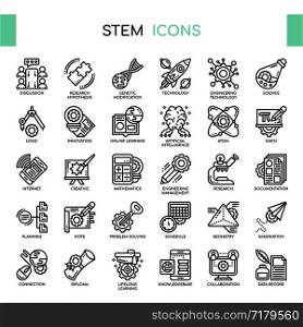 STEM , Thin Line and Pixel Perfect Icons