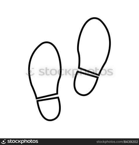 Step, shoe print icon