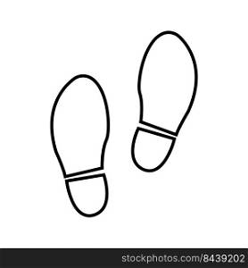 Step, shoe print icon