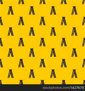 Stepladder pattern seamless vector repeat geometric yellow for any design. Stepladder pattern vector
