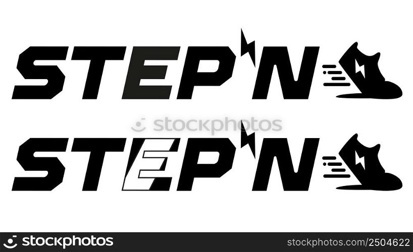STEPN company logo icon isolated on white background. Web3 running app with fun game and social elements with Move to Earn concept. Vector illustration.. STEPN company logo icon isolated on white background. Web3 running app with fun game and social elements with Move to Earn concept.