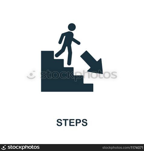 Steps icon. Creative element design from fire safety icons collection. Pixel perfect Steps icon for web design, apps, software, print usage.. Steps icon. Creative element design from fire safety icons collection. Pixel perfect Steps icon for web design, apps, software, print usage