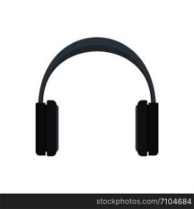 Stereo headphones icon. Flat illustration of stereo headphones vector icon for web design. Stereo headphones icon, flat style