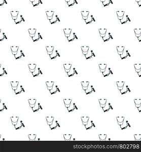 Stethoscope and hammer pattern seamless vector repeat for any web design. Stethoscope and hammer pattern seamless vector