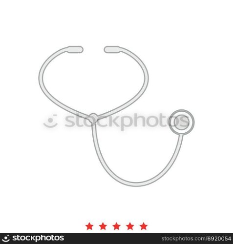 Stethoscope icon .