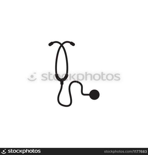 stethoscope icon design vector template
