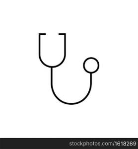 Stethoscope icon. Medical and health care symbol. Vector on isolated white background. EPS 10.. Stethoscope icon. Medical and health care symbol. Vector on isolated white background. EPS 10