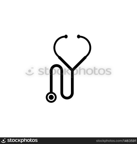 Stethoscope icon trendy flat design