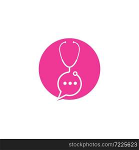 stethoscope icon vector illustration design template