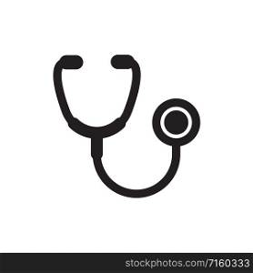 stethoscope icon vector logo template in trendy flat style