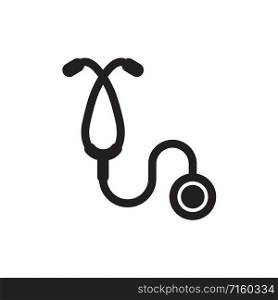 stethoscope icon vector logo template in trendy flat style