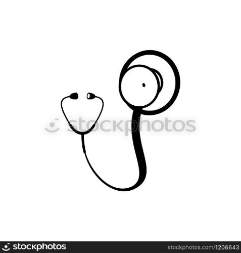 Stethoscope logo design related to medical clinic