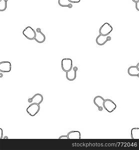 Stethoscope pattern seamless vector repeat geometric for any web design. Stethoscope pattern seamless vector