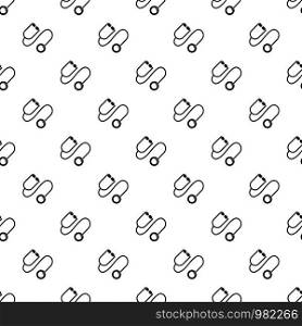Stethoscope pattern vector seamless repeating for any web design. Stethoscope pattern vector seamless
