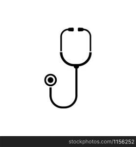 Stethoscope vector icon isolated on white background