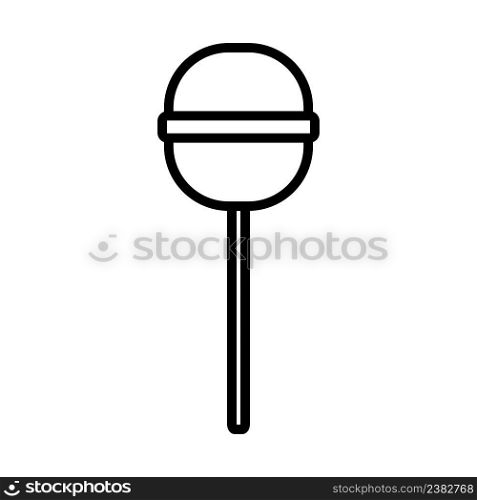 Stick Candy Icon. Bold outline design with editable stroke width. Vector Illustration.