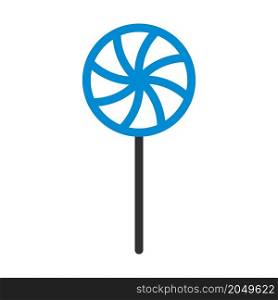 Stick Candy Icon. Editable Bold Outline With Color Fill Design. Vector Illustration.