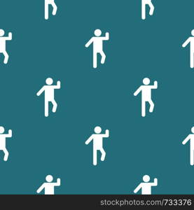 Stick figure stickman pattern vector seamless repeating for any web design. Stick figure stickman pattern vector seamless