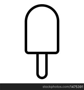 Stick ice cream icon. Outline stick ice cream vector icon for web design isolated on white background. Stick ice cream icon, outline style