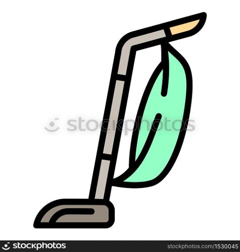 Stick vacuum cleaner icon. Outline stick vacuum cleaner vector icon for web design isolated on white background. Stick vacuum cleaner icon, outline style