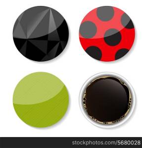 Stickers Set for your Business Vector Illustration.