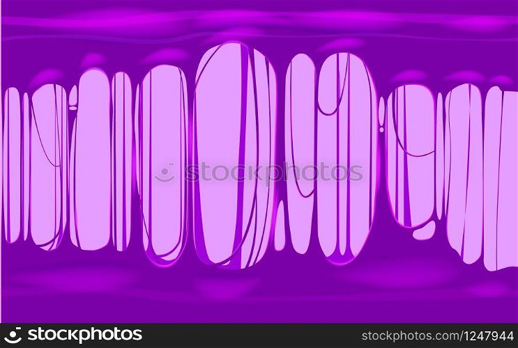 Sticky slime violet template banner with copy space. Popular kids sensory toy vector illustration. Sticky slime violet template banner with copy space. Popular kids sensory toy vector illustration. Cartoon liquid mucus isolated background. Abstract design element with detailed slime, isolated