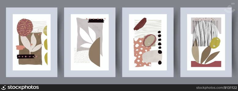 Still life plants organic flora wall art print. Printable minimal abstract poster. Wall artwork for interior design. Contemporary decorative background. . Still life plants organic flora wall art print