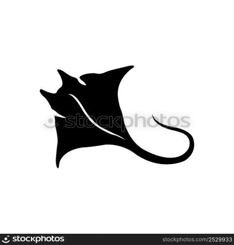 Stingray icon logo vector design template