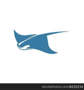 Stingray logo icon design illustration vector