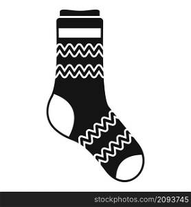 Stinky sock icon simple vector. Cute line sock. Cotton item. Stinky sock icon simple vector. Cute line sock