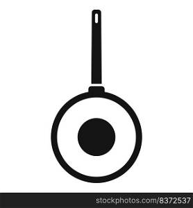 Stir wok frying pan icon simple vector. Oil stove. Cook food. Stir wok frying pan icon simple vector. Oil stove