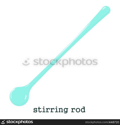 Stirring rodicon. Cartoon illustration of stirring rod vector icon for web isolated on white background. Stirring rod icon, cartoon style