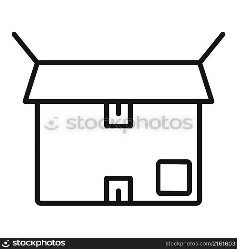 Stock box icon outline vector. Carton package. Delivery box. Stock box icon outline vector. Carton package