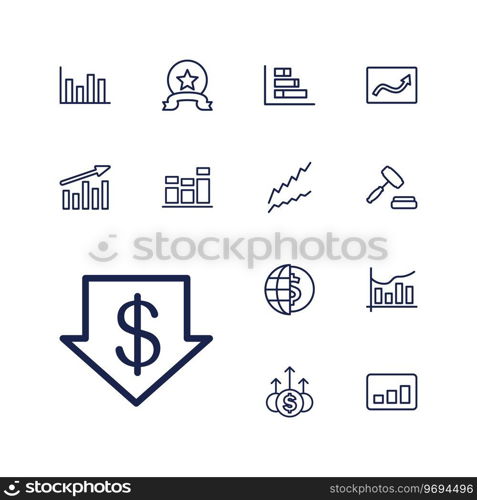 Stock icons Royalty Free Vector Image