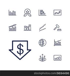 Stock icons Royalty Free Vector Image
